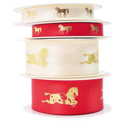 Geschenkband mit Goldprägedruck